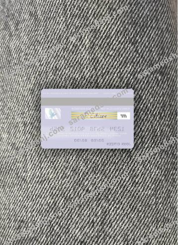 Monaco Julius Bär & Co. AG Bank visa debit card photolook back